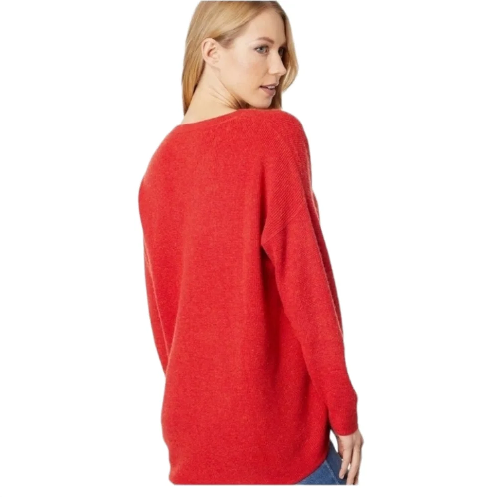 Madewell Asherton Waffle Henley Alpaca Wool Blend Sweater size M NC737